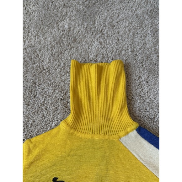 VTG l.a.m.b. sweater fall 2008 yellow Turtleneck Long Sleeve Size XS Women's Y2K - Picture 2 of 8